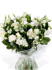 White Lisyantus Bouquet