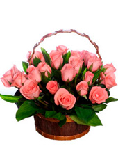 21 Pink Roses Arrangement